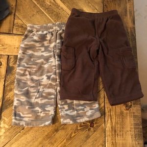 12 Month Boys Fleece Bottoms